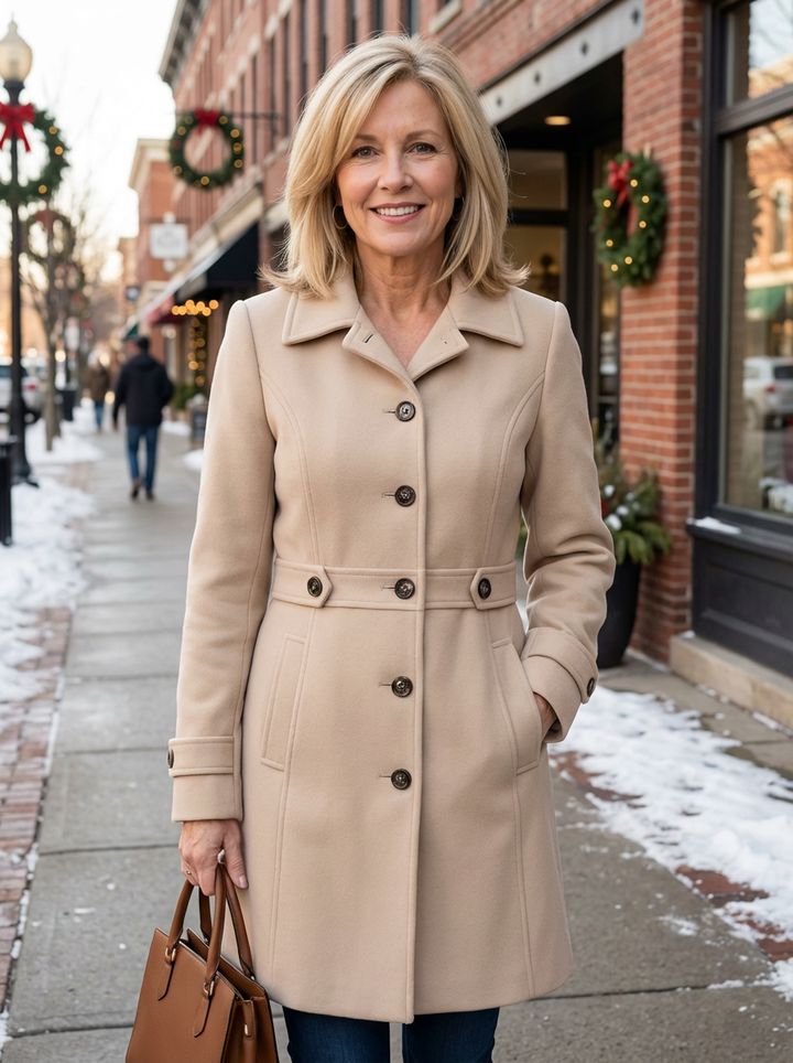 Rosalie  |  Elegant Wool-Blend Coat